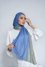 حجاب قطني فاتح بظلال - الصورة 3