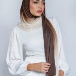 حجاب قطني خفيف متدرج الألوان