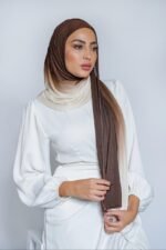 حجاب قطني خفيف متدرج الألوان
