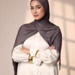 حجاب قطني مقلم