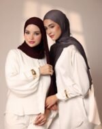 حجاب قطني مخطط - الصورة 3