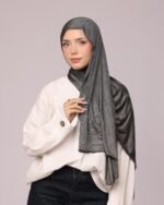 حجاب قطني لامع - الصورة 5